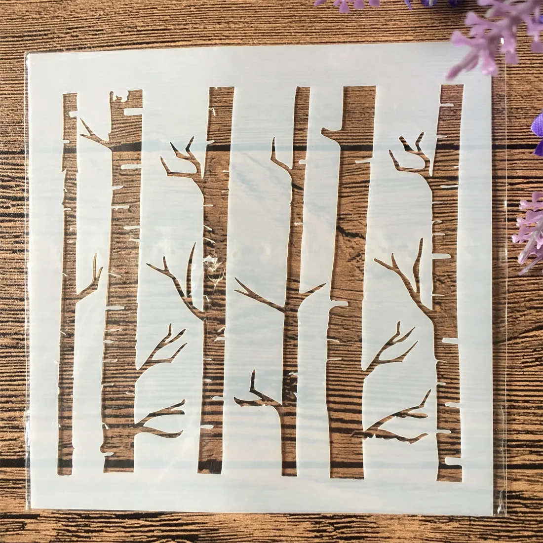 8 Cái/Bộ 13Cm Cây Lá Bạch Quả Nụ Tự Làm Lớp Dựng Stencils Tranh Sổ Lưu Tô Màu Nổi Album Trang Trí Bản Mẫu