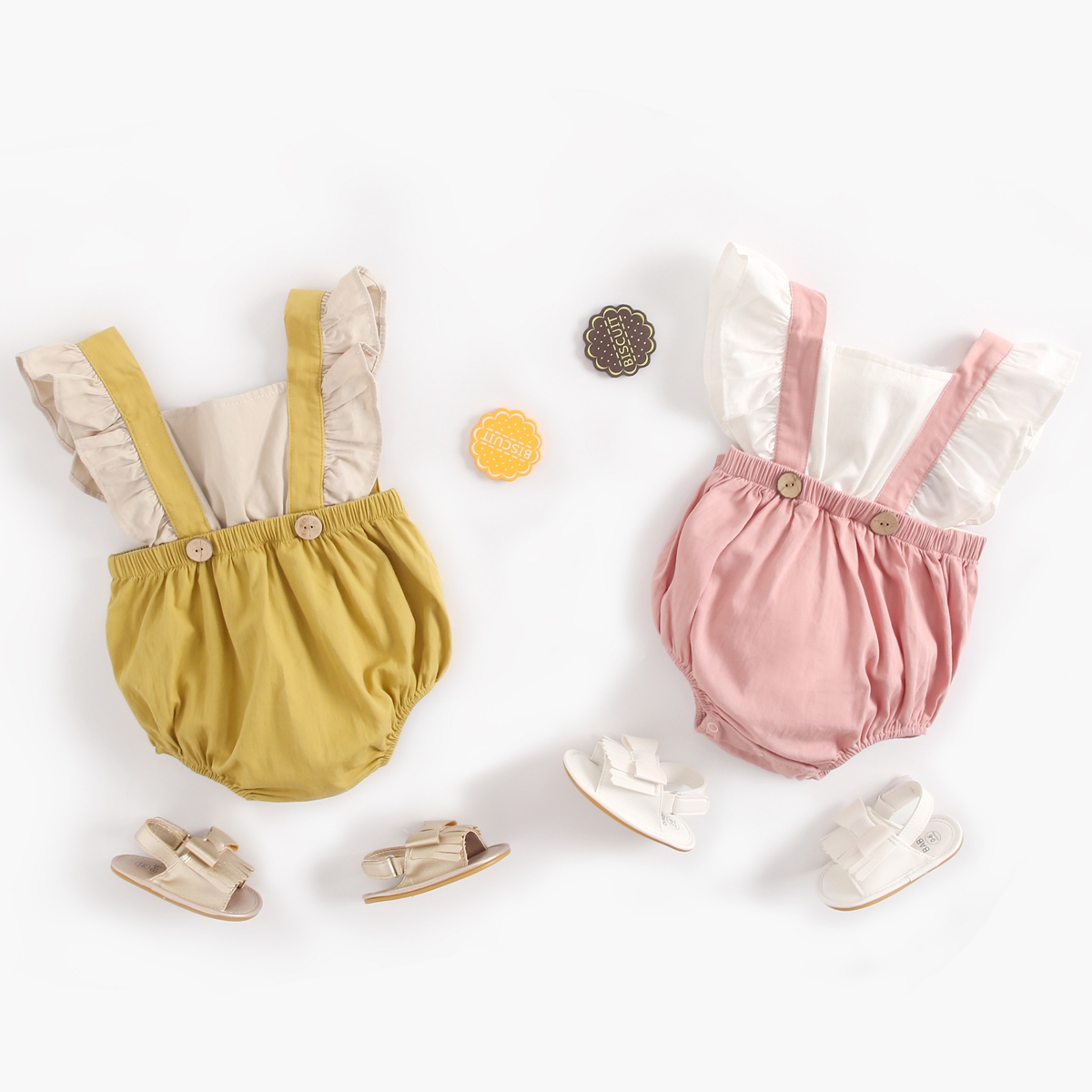 Sanlutoz Công Chúa Cho Bé Gái Bodysuits Bé Gái Cotton Quần Áo Cho Bé Sơ Sinh Dễ Thương Mùa Hè Bodysuit Cho Bé Gái