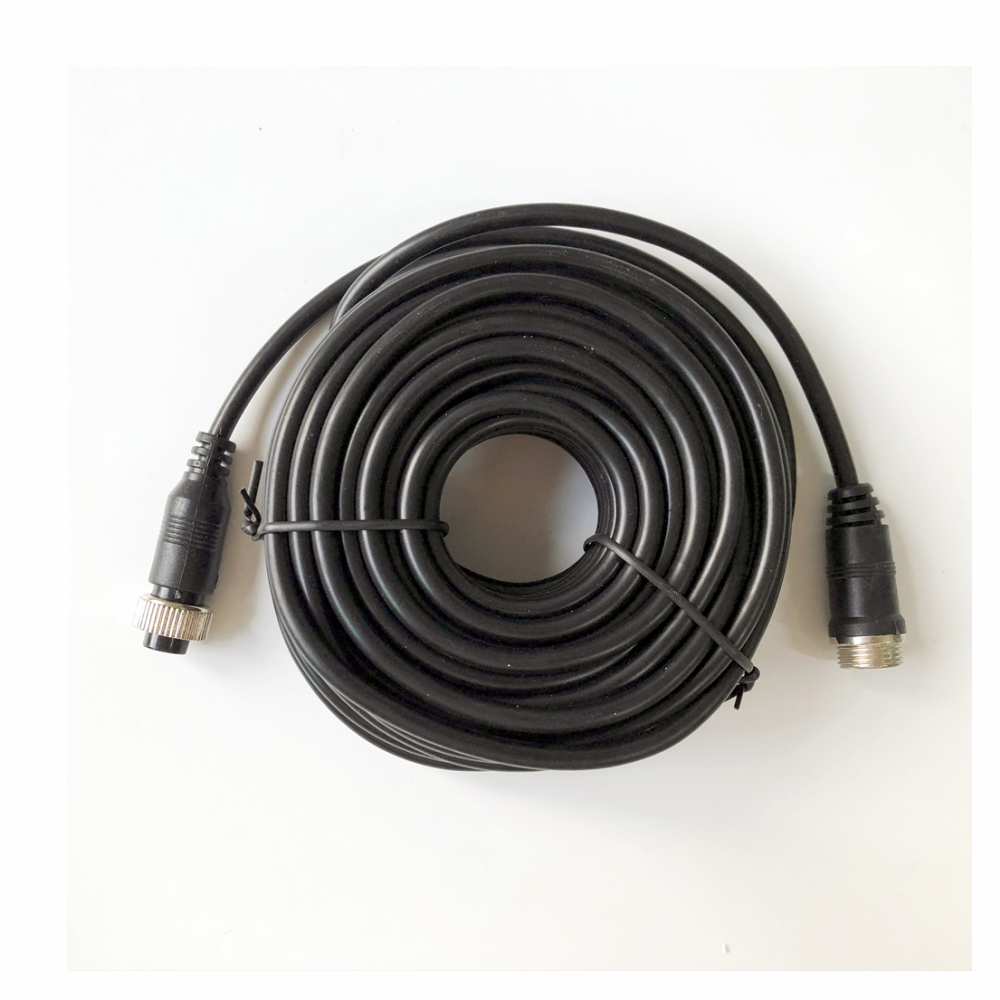 Cabo de extensão de cabeça de aviação de cobre 3M/5M/10M/20M/30M com conector de 4 pinos para conexão de câmera de monitor de ônibus de caminhão