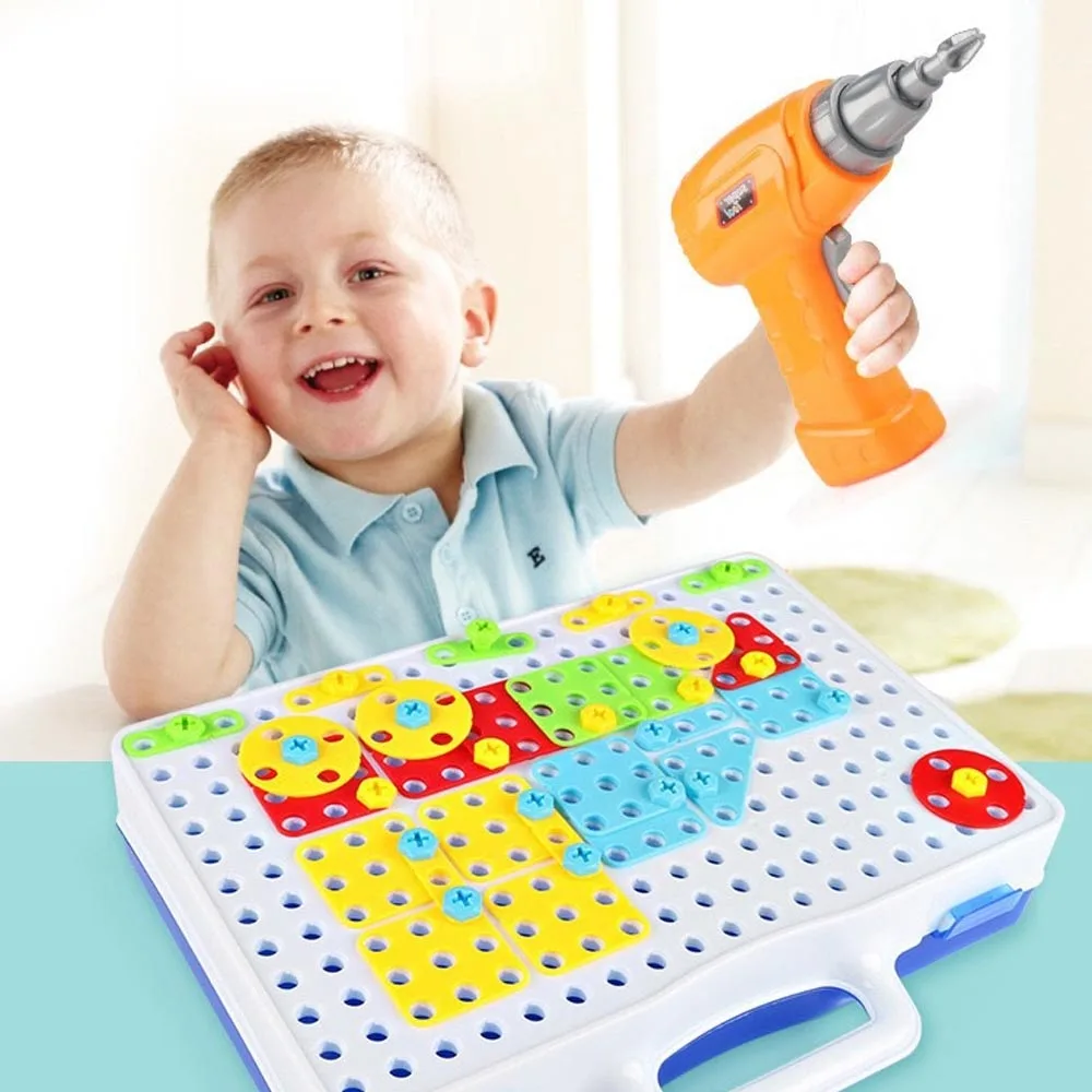 Kid Mô Phỏng Máy Khoan Điện Bảo Dưỡng Công Cụ Sửa Chữa Đồ Chơi Với 2 Chiếc Đầu Cho Trẻ Em Giả Vờ Chơi Đồ Chơi Tháo Lắp Game Xây Dựng