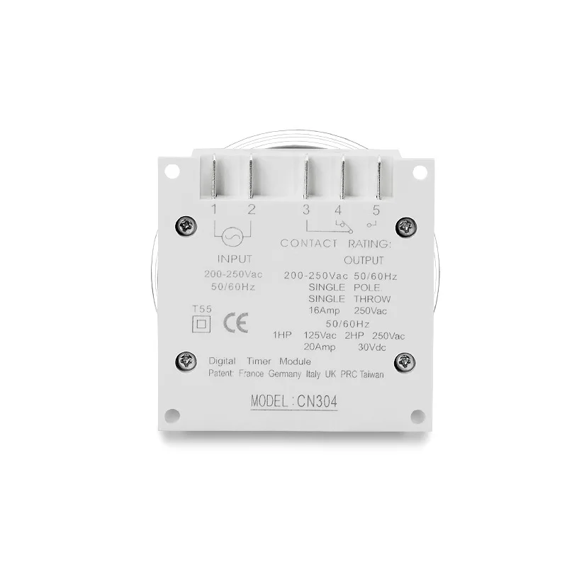 TM619 AC 220V 230V 240V LCD Digital Pewaktu Daya Relai Sakelar Waktu Yang Dapat Diprogram dengan Relai Terdaftar UL 16A, Kabel Mudah.