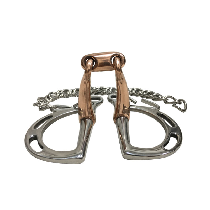 สแตนเลส Kimberwicke Bit Horse อุปกรณ์ 5 นิ้วทองเหลืองทองแดงปาก Snaffle