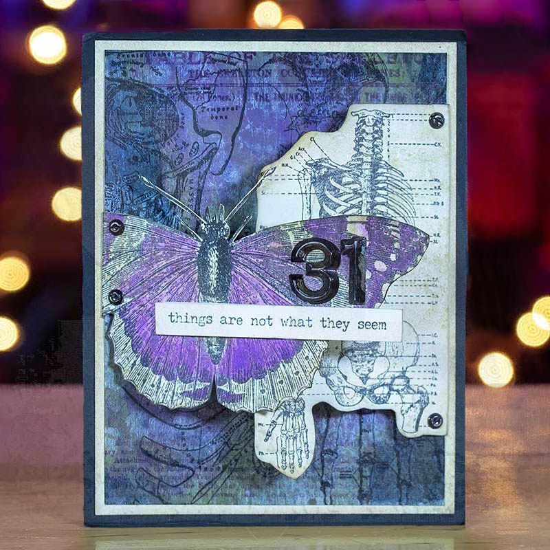 Stempel Silikon Transparan Pemandangan Musim Dingin Natal Huruf "HOLLY JOLLY" untuk Scrapbooking DIY/Kerajinan Dekoratif Pembuatan Kartu
