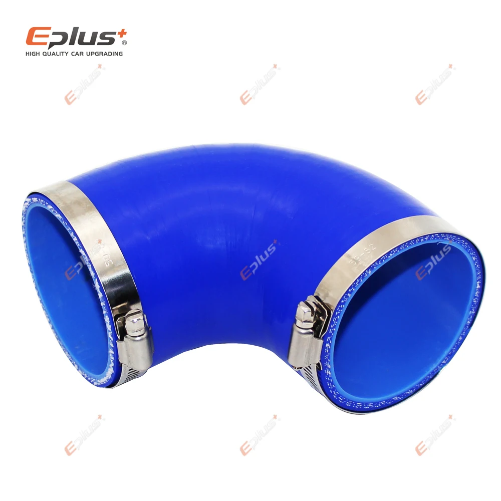 EPLUS Đa Năng Silicone Lửng Ống 90 Độ Kết Nối Ô Tô Intercooler Turbo Lượng Ống Nối Xanh Dương Nhiều Kích Thước