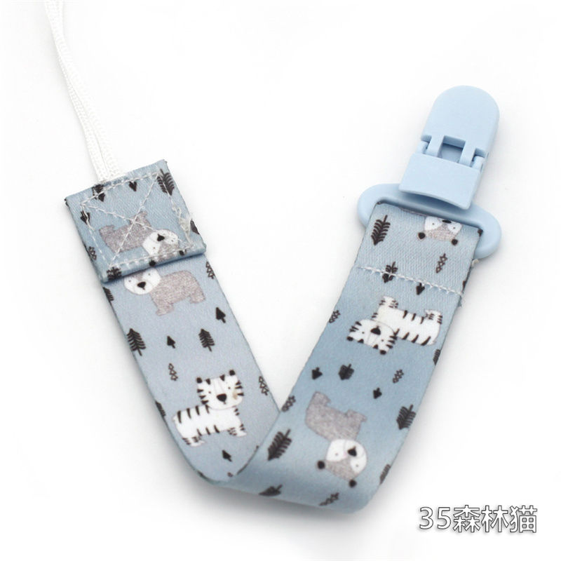 Comfortable Material Pacifier Cute Baby Clips Chain Dummy Clip Holder Nipples Children Cartoon Pacifier Clip Soother Holder Gift