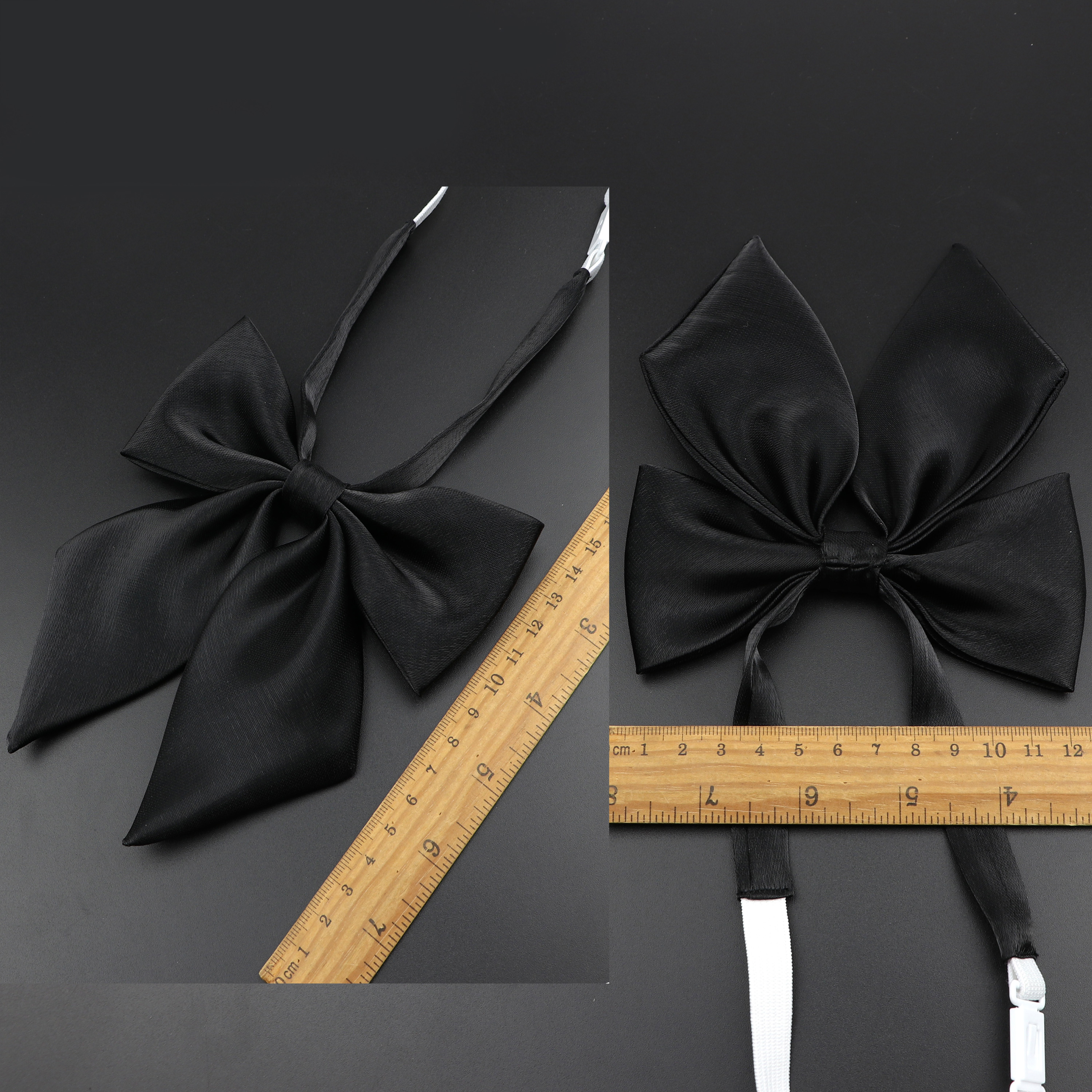 ผู้หญิงที่มีสีสันเสื้อ Bowtie สุภาพสตรีสาวโรงเรียนงานแต่งงาน Bowknot สีชมพูสีฟ้าสีดําคลาสสิกผีเสื้อชุดอุปกรณ์เสริม