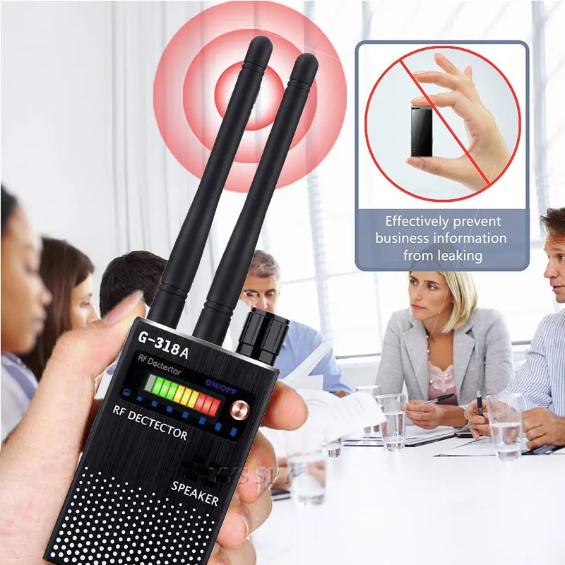 2.4G Wifi Tín Hiệu RF Tìm Chống Candid Camera Báo Gián Điệp Ẩn Cam Âm Thanh Lỗi GPS Tracke GSM Thiết Bị Không Dây máy Quét Đen