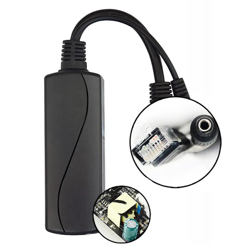 STEAMEMO Active POE Splitter กันน้ํา 48V POE 10/100M ถึงเอาต์พุต DC 12V สําหรับกล้อง IP/Wireless AP/กล้องวงจรปิด