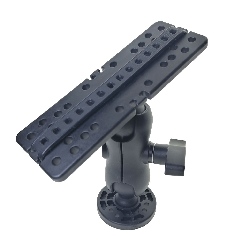 Buscador de peces electrónico giratorio para Kayak, Base de montaje, bote marino, canoa, buscador de peces, soporte de placa GPSMAP, 1/2 Uds.