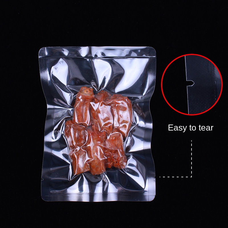 ถุงสูญญากาศครัวอาหารถุงสูญญากาศซีลหนา 0.2 มม.ถุงบรรจุภัณฑ์สูญญากาศถุงบรรจุอาหารทนอุณหภูมิสูง