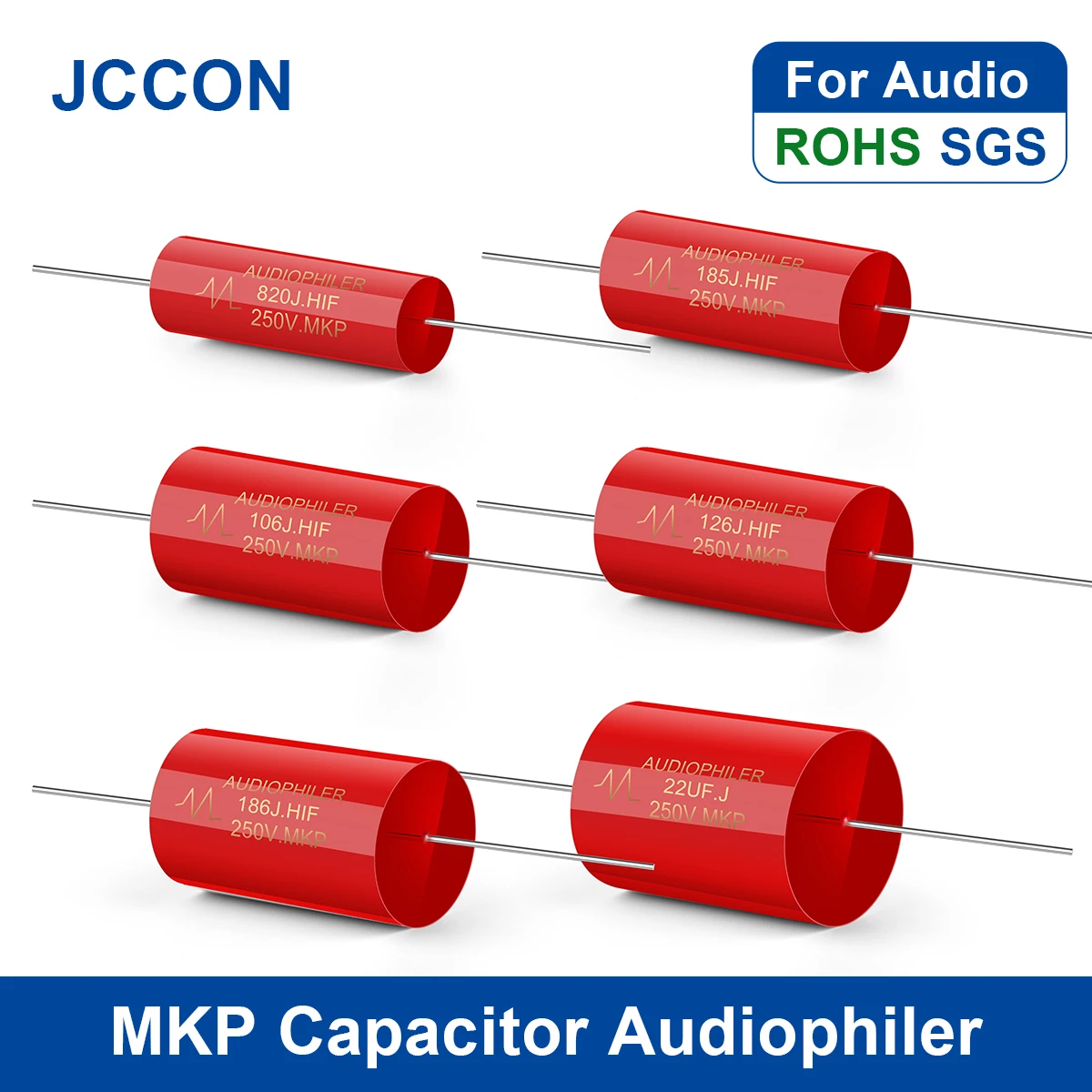 10 шт. конденсатор MKP 250 В неполярный аудиопленочный конденсатор для кроссовера динамика и усилителя HiFi