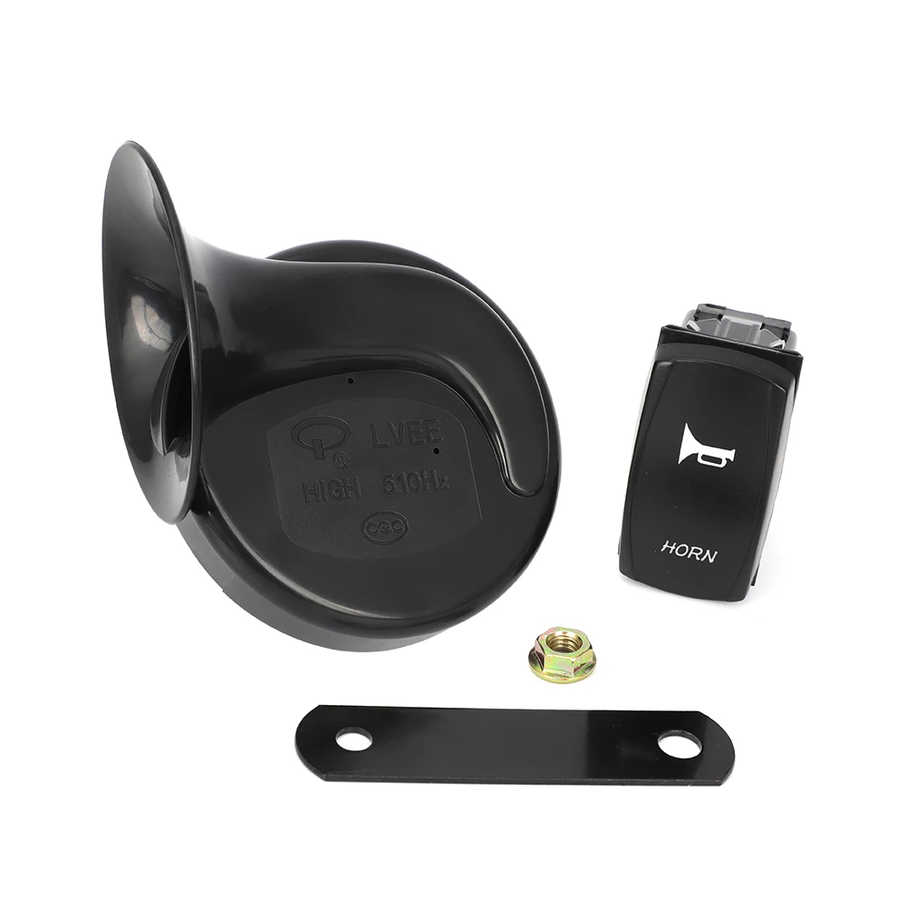 12V UTV Horn และสวิทช์ Rocker Kit สําหรับ Can-Am Commander Max 800 1000 HD5 Maverick X3 สําหรับ Polaris RZR 800 XP Ranger ทั่วไป