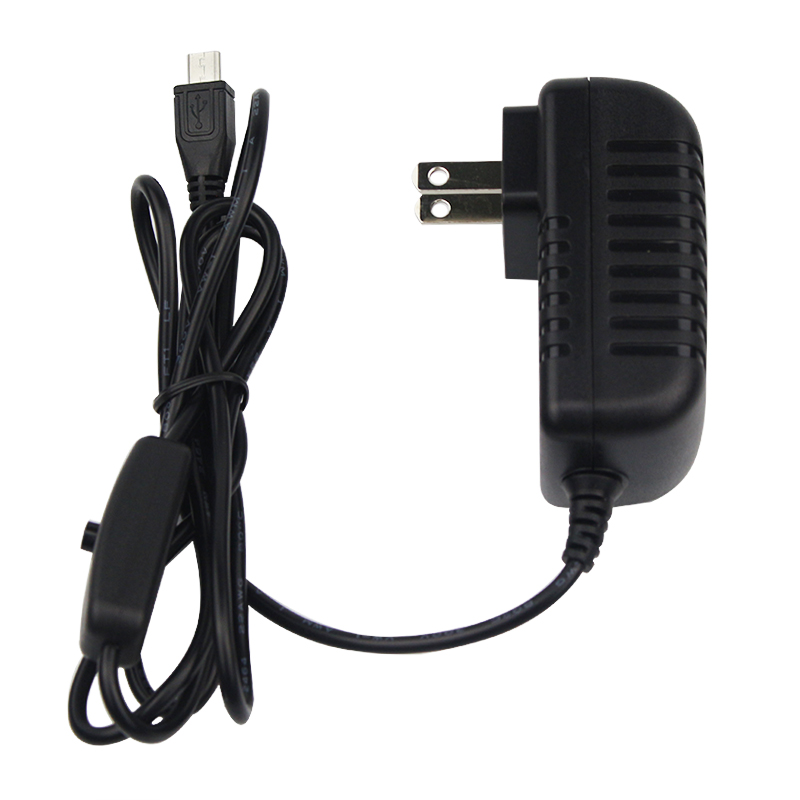5V 3A Raspberry Pi 3 Model B + Nguồn Điện Cổng Micro USB Điện AC Công Tắc EU Anh âu Mỹ Cắm Sạc Cho Raspberry Pi 3B