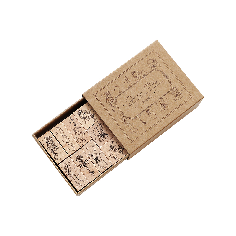 ジェニー漢字番号宇宙フラワーウィーク木製ゴム印スクラップブッキングデコ DIY クラフト標準木製スタンプ