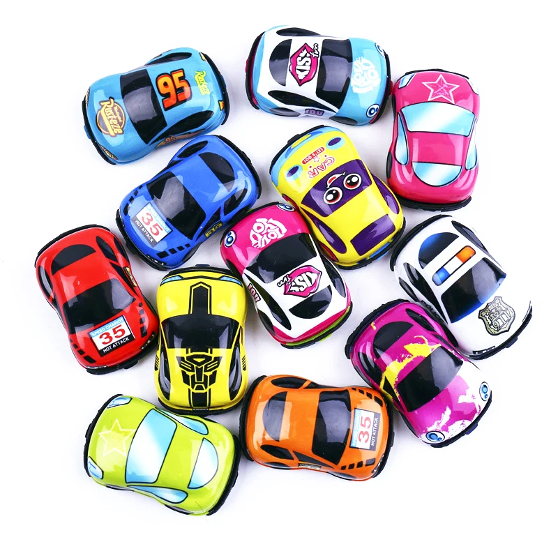 20 ピース/ロット漫画のおもちゃかわいいプラスチックプルバック車飛行機おもちゃの車子供のためのミニカーモデルおかしい子供のおもちゃ幼稚園のおもちゃ DDJ