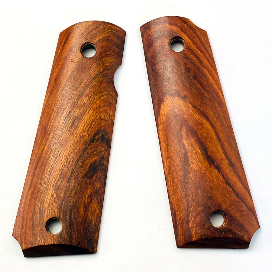 1 Hongteng Gỗ Cầm Tay DIY Kẹp Dán Cường Lực Chất Liệu Chống Trơn Trượt Tay Cầm Tẩy Trống Tấm Cân 1911 Cầm Mô Hình
