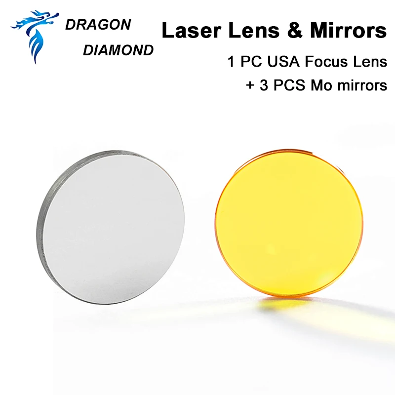 K40 Series USA Ống Kính Lấy Nét Laser Khắc Dia.12/18/20Mm FL.50.8mm + Tặng Kèm 3 Mô Gương 20mm Cho 3020 Co2 Khắc Laser Máy