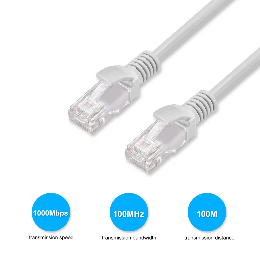 สายกล้องวงจรปิด gadinan 10เมตร20เมตร30เมตร50เมตร CAT5E แพทช์เครือข่ายอีเธอร์เน็ต RJ45 LAN กลางแจ้งสายกันน้ำสำหรับกล้องวงจรปิด POE IP กล้องระบบ