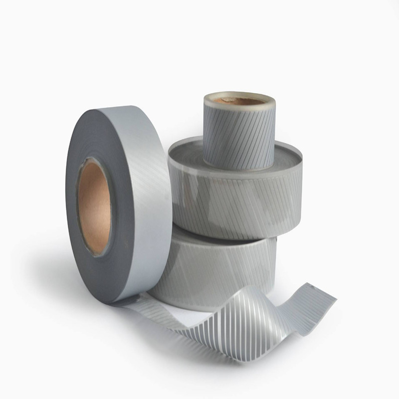 트윌 반사 테이프, 열 전달 비닐 필름, 높은 가시성, 밝은 은색, DIY 의류 스티커, 5cm x 1m