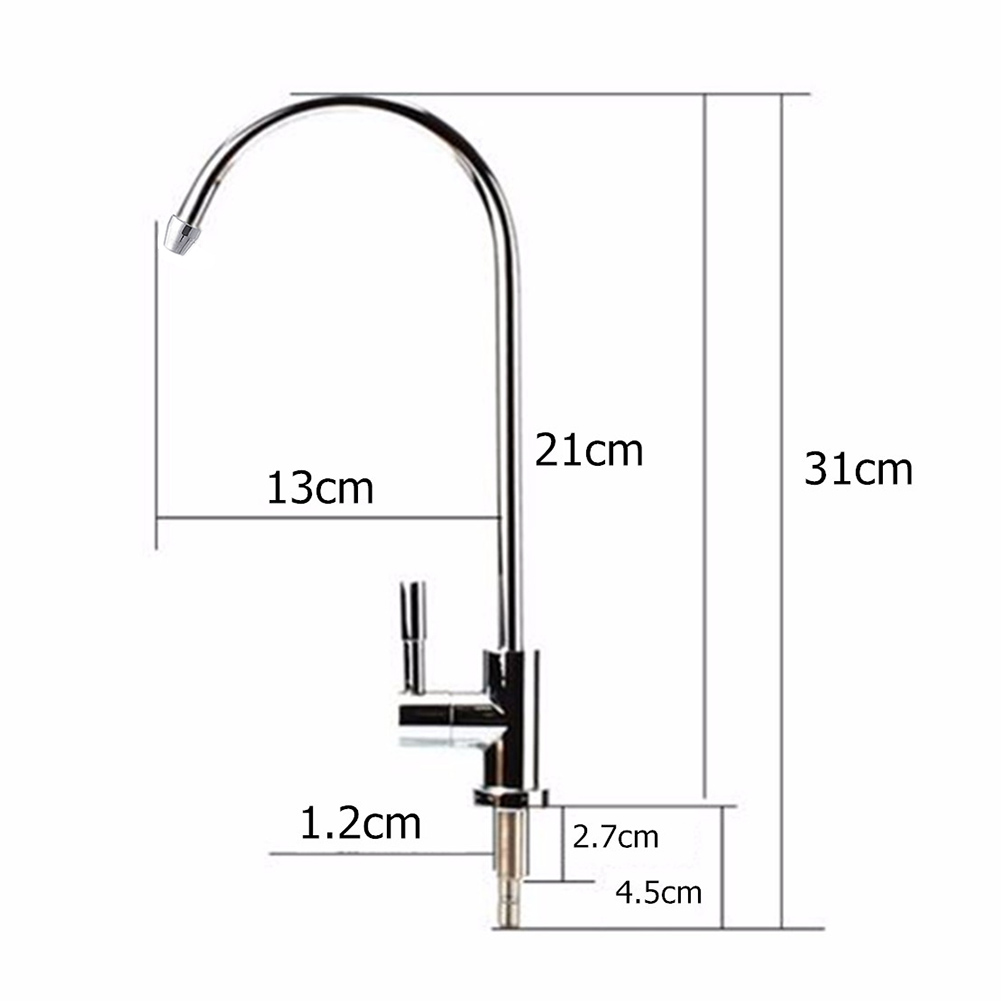 Кран для питьевой воды с обратным осмосом, 1/4 дюйма
