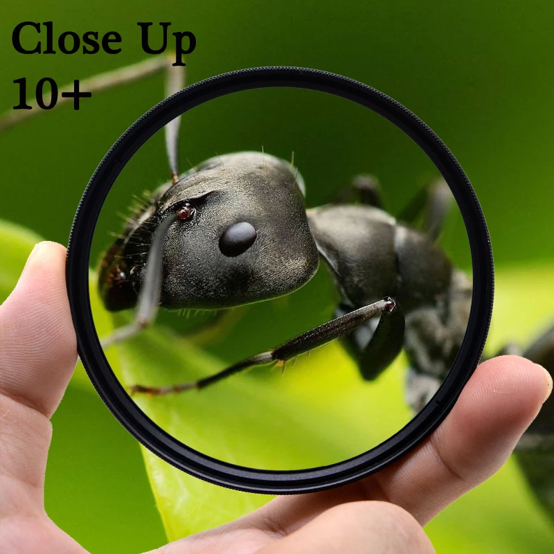 KnightX Macro Close up 10 + Bộ Lọc Ống Kính Cho Canon EOS Sony Nikon D600 200D phụ kiện 60D 18-200 400D 49 52 55 58 62 67 72 77 mm