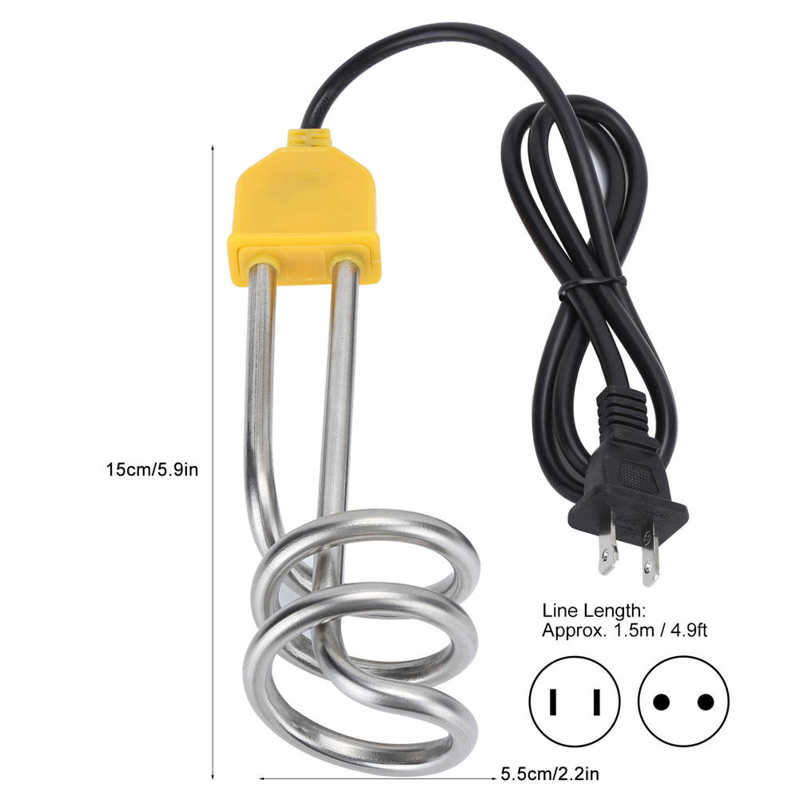 1500 ワットミニ電気温水器浸漬水ボイラー浴室温水スイミングプール瞬間温水器要素