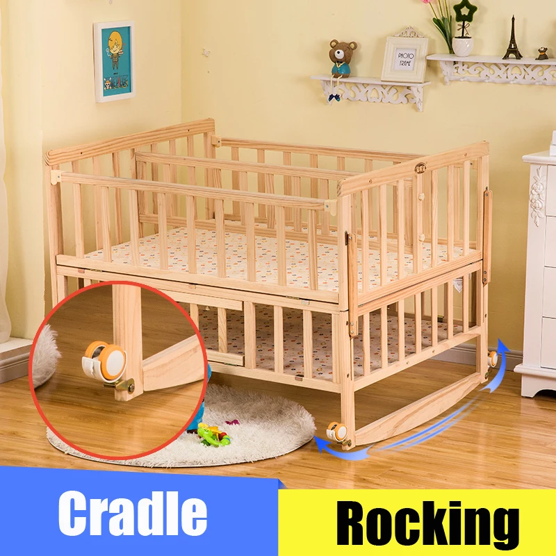 ฝาแฝด Crib ยุงสุทธิ,คู่เด็ก Cot สามารถ Joint ผู้ใหญ่เตียง