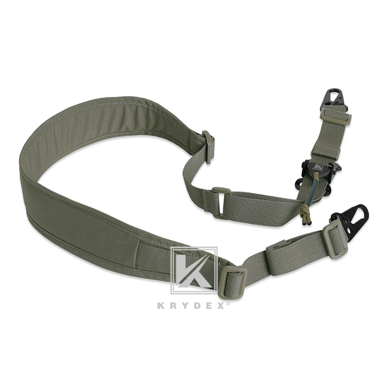 KRYDEX-eslinga para Rifle táctico, correa Modular extraíble de 2 puntos/1 punto, 2,25 ", acolchado, accesorios de caza y tiro de combate