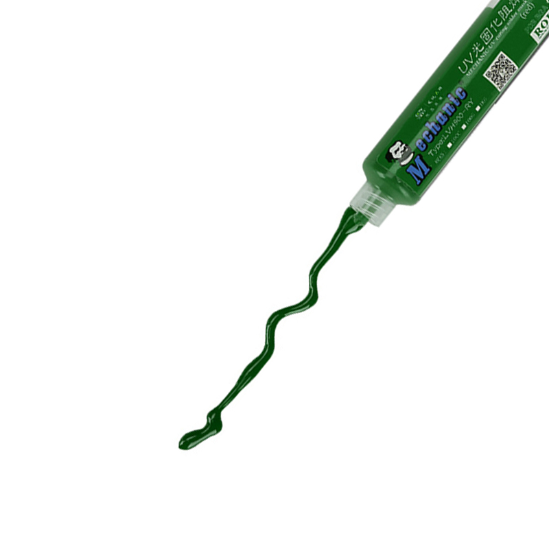 MECHANIK Zielony olej UV Maska lutownicza PCB BGA Farba Zapobieganie korozji Łukowanie Pasta lutownicza Tusz topnikowy