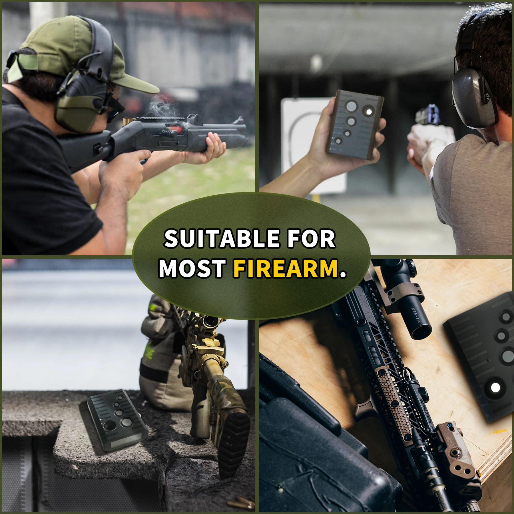 ZOHAN Shot Timers Shooting Timer for Firearms Airsoft Stop Watch Steel Challenge Competition Timer Multiple Shot use with Buzzer