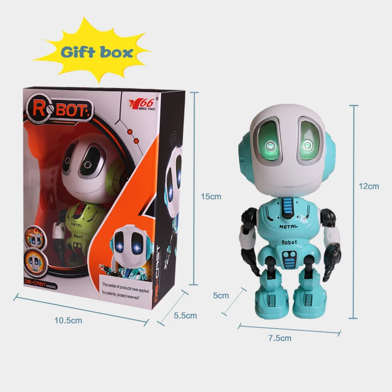 Nói Thông Minh Đồ Chơi Robot Đầu Cảm Ứng Âm Thanh & Hợp Kim Nhẹ Robot DIY Điện Tử Hành Động Hình Đồ Chơi Dành Cho Trẻ Em quà Tặng