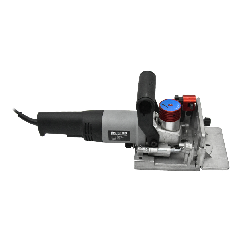 Máquina ranuradora portátil de 3 ranuras con orificio oblicuo LMN-01, conector para muebles, unión de galletas de madera, máquina de espigado para carpintería, 220V