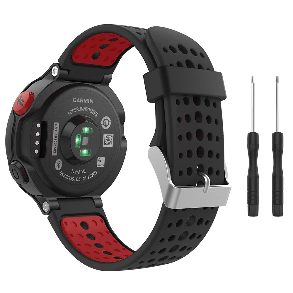 Correa de reloj para Garmin Forerunner 235 235 Lite 735XT, pulsera de silicona para Forerunner 220 230 620 630