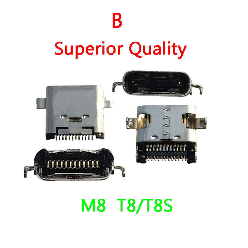 Untuk Meitu M6 M6s M8 T8 T8s ekor Plug USB antarmuka pengisian kualitas tinggi dasar Port tipe-c kaus kaki 3.1 tipe-c konektor