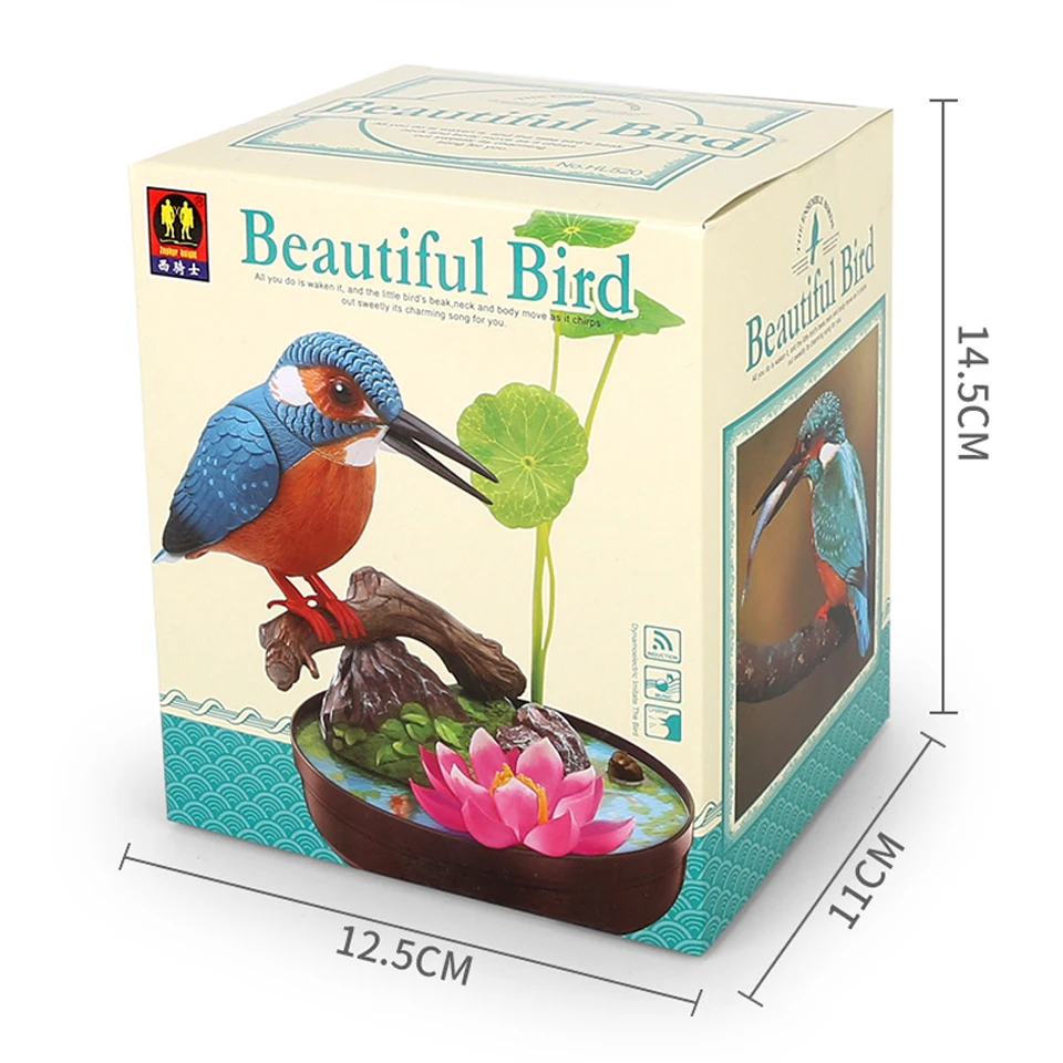 จำลองไฟฟ้าควบคุมเสียง Parrot ของเล่นดนตรี Magpie พูดคุยอิเล็กทรอนิกส์สัตว์เลี้ยงชุดตกแต่งของเล่นเด็กของขวัญ