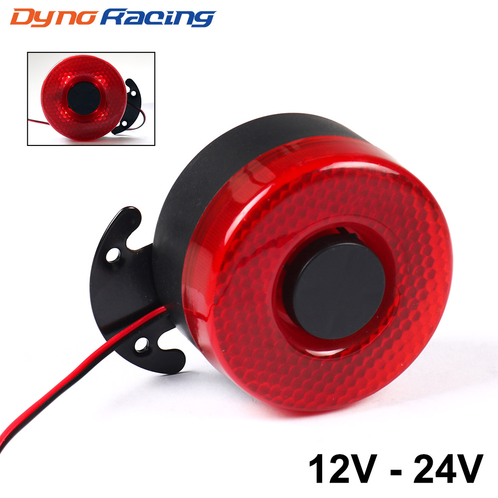 Sirene de aviso automático dc 12v-24v 105db, sinal de som, alarmes de backup, buzinas com sinal de led, buzina de ar reversa para carro bx 102098