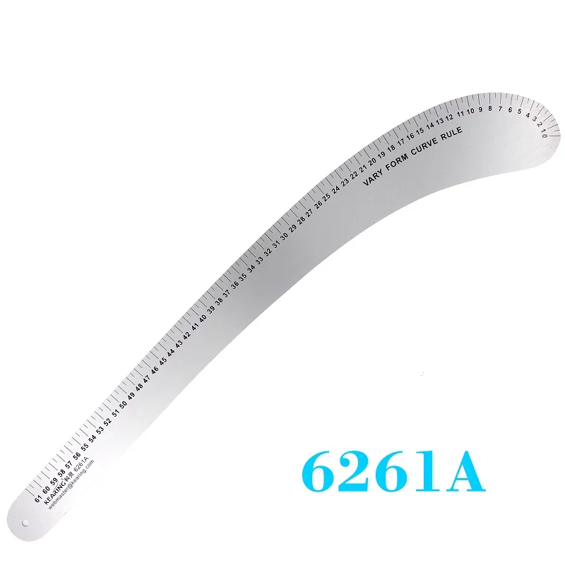Metal Patchwork Rulers for Fashion Design Metric System Sewing Curve Ruler Garment Rulers for Patchwork Cutting Ruler