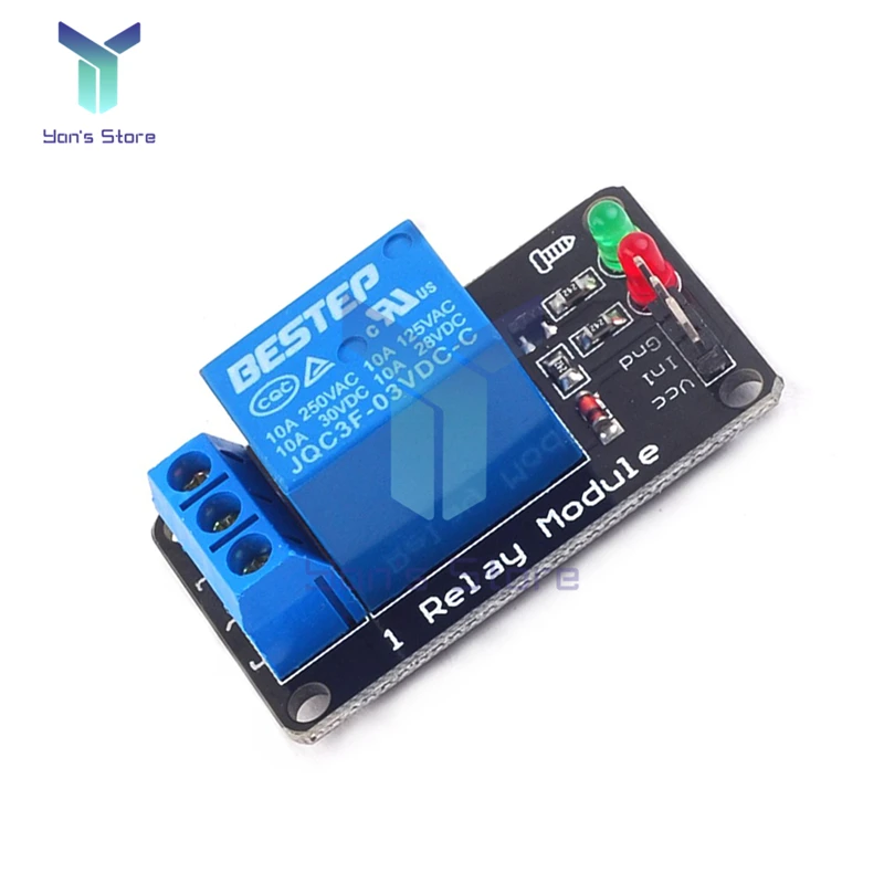 Módulo de relé de 3V, 3,3 V, 1/2/4 canales, disparador de bajo nivel, relé iluminado con salida de relé de lámpara, módulo de relé de 4 vías para Arduino