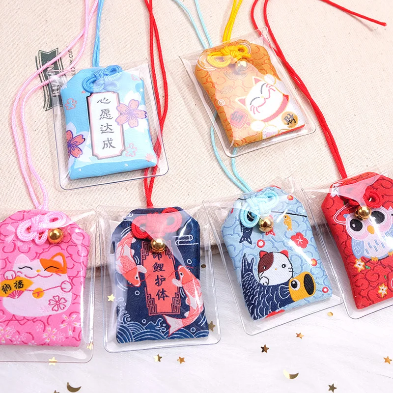 Nhật Bản Cầu Nguyện Omamori Cầu Tài Lộc Làm Đẹp An Toàn Sức Khỏe Bùa May Mắn Giàu Có Túi Bảo Vệ Vĩ Làm Chân Mặt Dây Chuyền Móc Khóa Cặp Đôi Quà Tặng