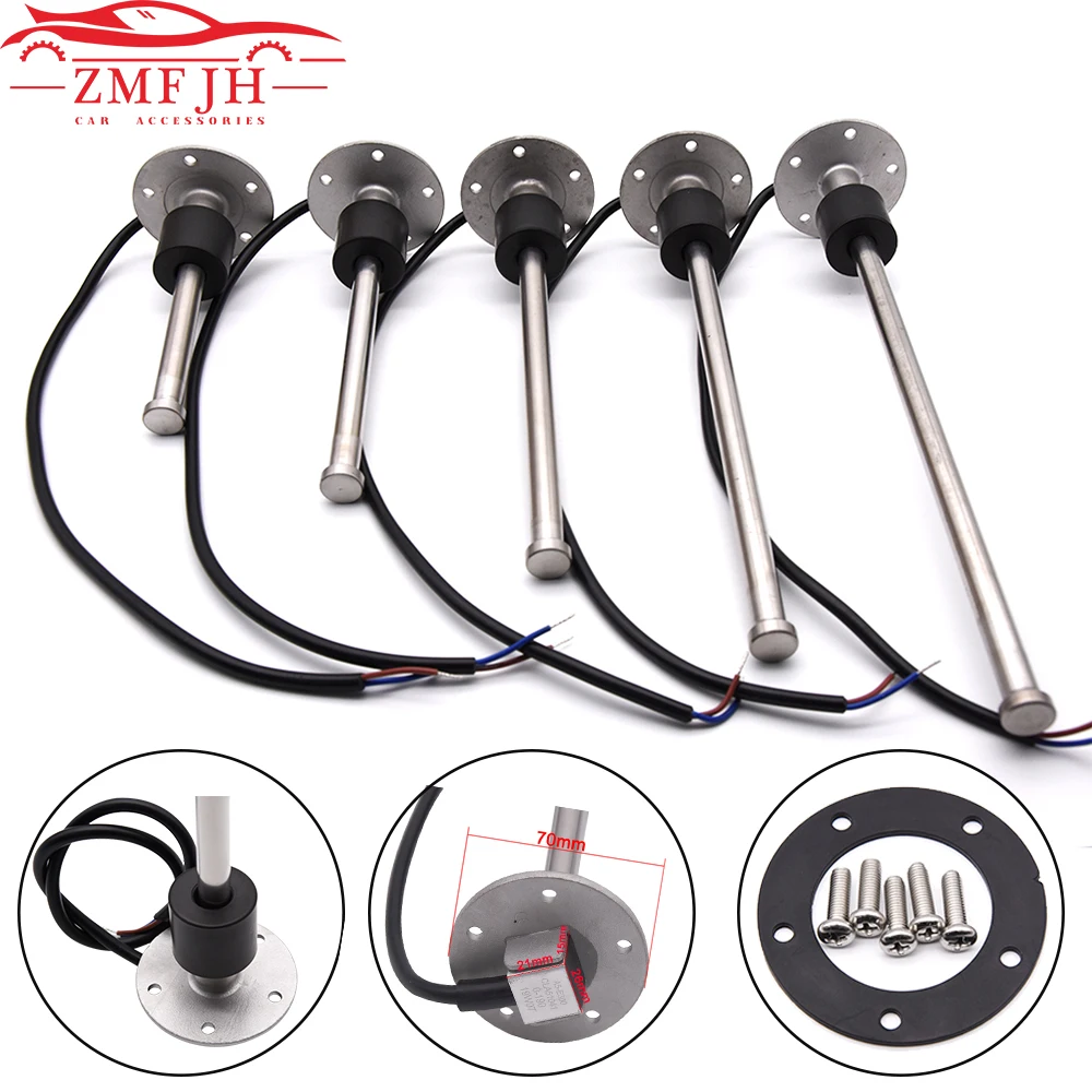 Xe Thuyền Nhiên Liệu/Nước Cấp Độ Cảm Biến Cho 0-190ohm/240-33ohm Mức Nhiên Liệu Mét Mềm Thước Đo Mức Nước Cảm Biến Người Gửi đơn Vị Cho 9-32V