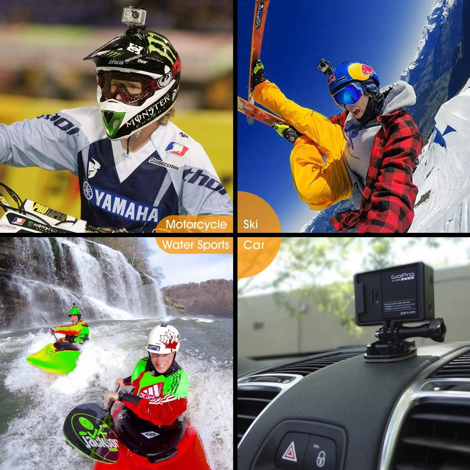 Phẳng Cong Keo Gắn Miếng Dán Ốp Cho GoPro Hero 8 11 Đen 7 Xiaomi Yi 4K Mijia Hành Động SJCAM camera Đi Pro Phụ Kiện