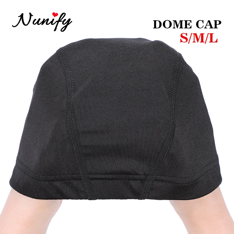 Nunify 1 個 SML 卸売スパンデックスドームキャップボンネットペルー黒ヘアネットドームキャップ水泳かつらアクセサリー卸売
