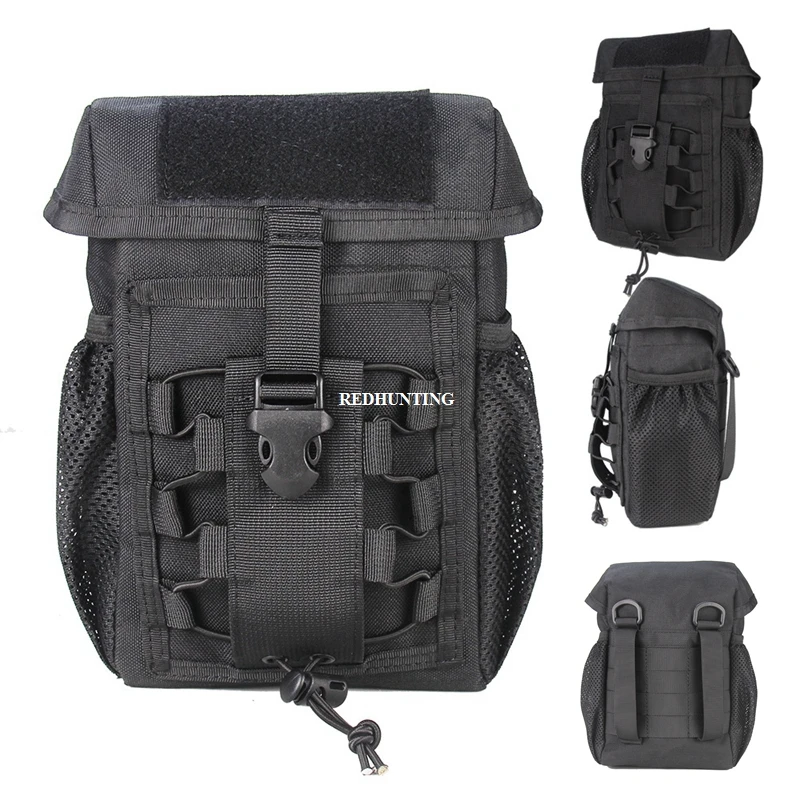 Bolsa táctica CS, bolsa de caída de descarga, bolsa de utilidad para exteriores, bolsa de basura Molle plegable de nailon 1000D impermeable para senderismo al aire libre