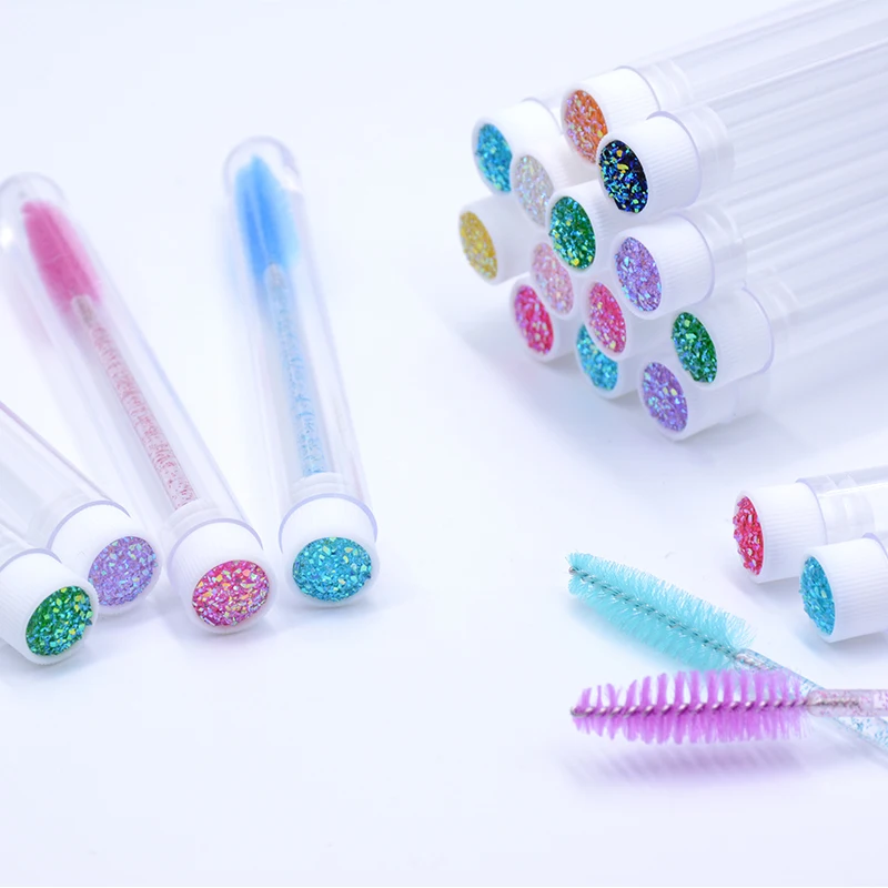 Kekelala 20 Cái/lốc Chống Bụi Mi Bàn Chải Ống Có Thể Tái Sử Dụng Lash Mascara Cây Đũa Phép Thay Thế Được Trang Điểm Applicators Hộp Chứa Bằng Nhựa