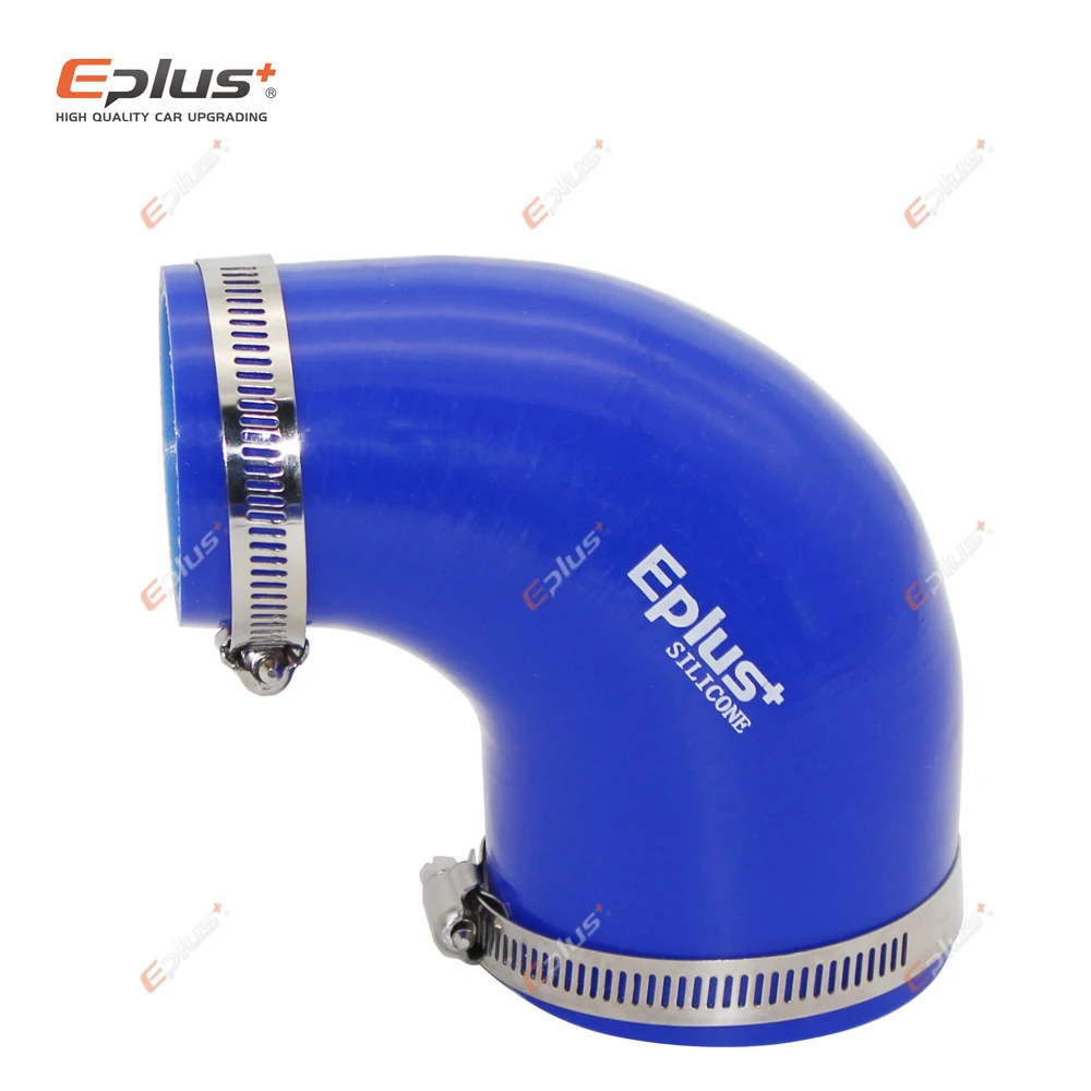 EPLUS Đa Năng Silicone Lửng Ống 90 Độ Lớn Đến Bé Cổng Kết Nối Ô Tô Intercooler Turbo Lượng Ống Nối Xanh Dương Nhiều Kích Thước