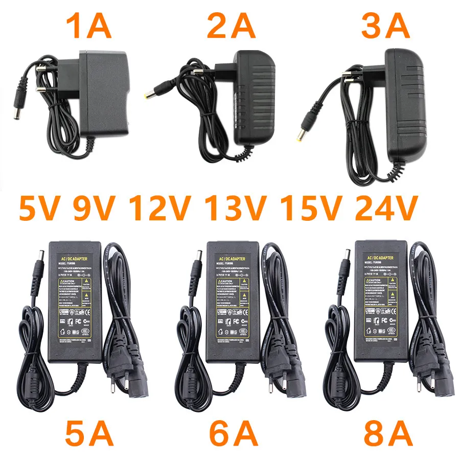 Nguồn 12V DC 12V 5V 6V 8V 9V 10V 13V 14V 15V 24V 1A 2A 3A 5A 6A 8A Biến Áp AC 220V Ra 12 Nguồn Điện bộ Chuyển Đổi Đèn Lái