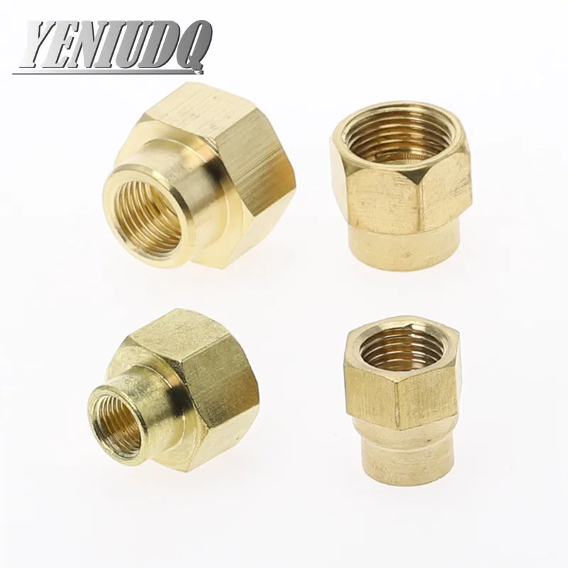Rosca hembra de latón BSP, accesorios de tubería, tuerca hexagonal, acoplamiento de conector de varilla, 1 piezas, 1/8, 1/4, 3/8, 1/2"