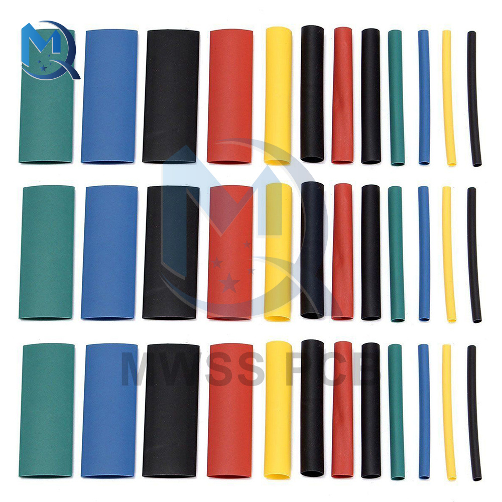 530Pcs Schrumpf Schlauch Kits Schrumpfen Assorted Polyolefin Isolierung Für Draht Sleeving Kabel 8 Größen Gemischt Farbe Auto Elektronische