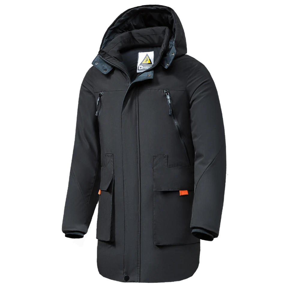 Oumor-chaqueta larga con capucha de camuflaje para hombre, abrigo informal, Parkas cálidas con bolsillos gruesos, moda para exteriores, 8XL, invierno, nuevo