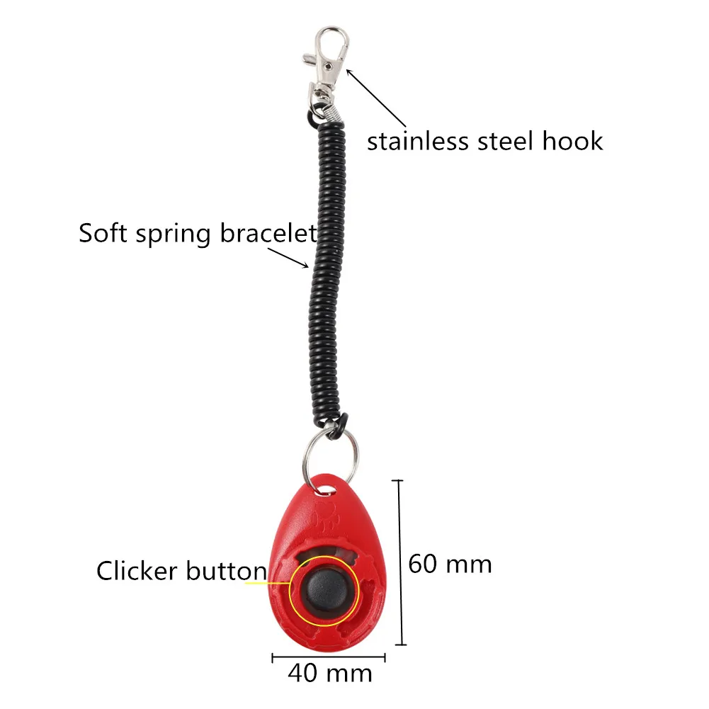 Huấn Luyện Chó Clicker Huấn Mèo Cưng Nhựa Mới Chó Kích Huấn Luyện Viện Trợ Dụng Cụ Dây Đeo Cổ Tay Có Thể Điều Chỉnh Âm Thanh Móc Chìa Khóa Đồ Dùng Cho Chó